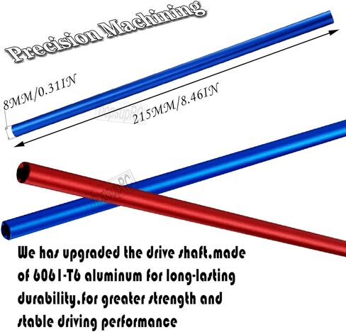 Upgrades Part for 1/10 Slash 4X4/Slash 4X4 VXL,Metal Slipper Clutch Eliminator Differential Locker Gear 52T(32-Pitch) with 15T/17T/19T Pinions Gear & Aluminum Driveshaft Center,Red in Kuwait