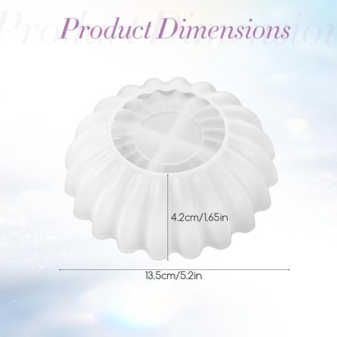 Resin Bowl Mold, 5.24 x 1.65 inches Flower Tray Silicone Molds Epoxy Resin Molds Trinket Container Candle Holder for DIY in Kuwait