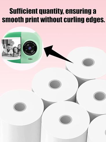 5 Rolls Kids Instant Camera Print Refill Paper for Rongta Z1,UYRUREL Eco-friendly Thermal Printing Paper for Children's Camera,Instant Printing Without Jams. in Kuwait