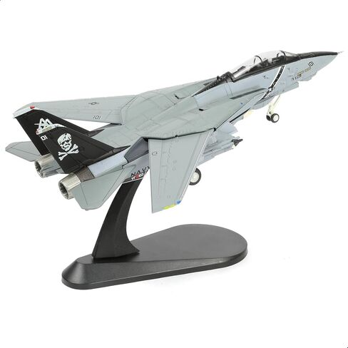 NUOTIE 1/100 F-14B-2 VF-103 Tomcat Fighter Model Diecast مجموعة وضع الطائرة المعدنية جولي روجرز نموذج طائرة عسكرية مع حامل لعرض مجموعة المتحمسين العسكريين البالغين أو هدية in Kuwait
