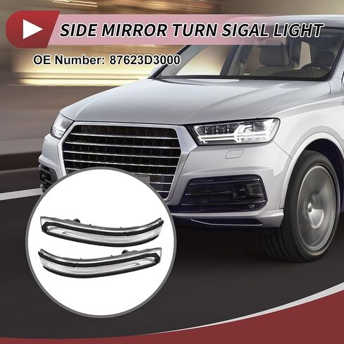 1 زوج سيارة مرآة بدوره مصباح إشارة لشركة هيونداي توكسون 2015-2018 LED Trun مصباح إشارة مصباح رقم 87623D3000/87613D3000 in Kuwait