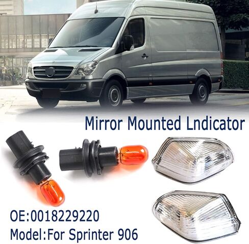 مرآة الرؤية الخلفية الجانبية بدوره ضوء مؤشر الإشارة لـ Sprinter 906 لـ CRAFTER لـ Dodge OE 0018229120 0018228720 0018229320 in Saudi Arabia