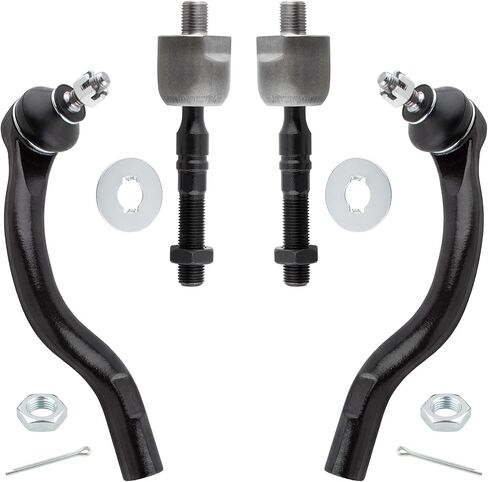 BOXI 4pc Front Inner Outer Tie Rod End Links Fit for Honda Accord 2003 2004 2005 2006 / FITS 3.0L ONLY/Replaces EV80209 ES80288 ES80287 in Kuwait