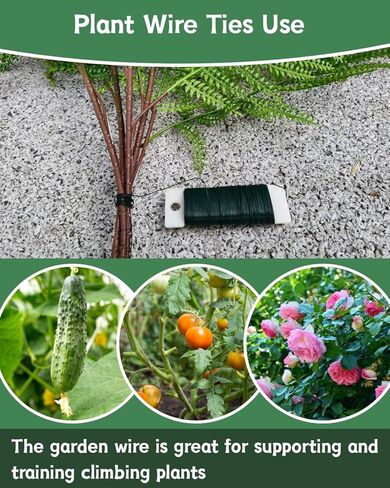 22 Gauge Green Floral Wire for Christmas Wreath Crafts Bow Garland Making,Flower Wire for Christmas Tree Ornaments,Florist Wires for Wedding Arrangements, Garden Projects (3 Pack 117 Yards) in Saudi Arabia