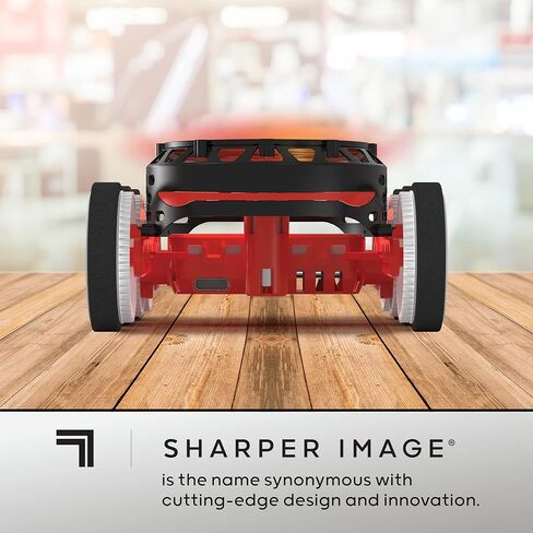 Sharper Image RC Rover X-2، جهاز تسلق الجدران والسقف، بطاريتان قابلتان لإعادة الشحن + 4 مراوح إضافية، جهاز تحكم لاسلكي 2.4 جيجا هرتز، سيارة Stunt Space Rover، أضواء LED، لعبة داخلية سهلة للأطفال in Kuwait