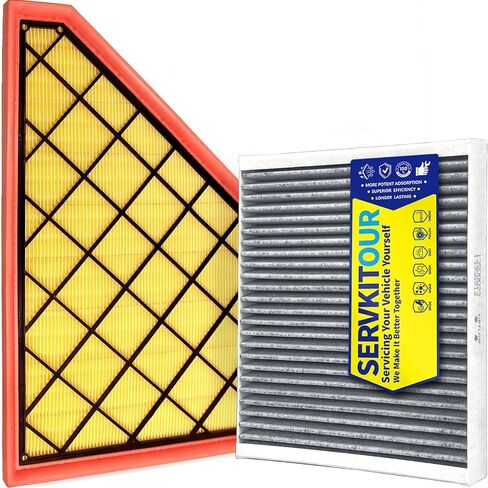 Engine Cabin Air Filter Kit for Traverse (2018-2026), for Blazer (2019-26), for Acadia/ XT5 (2017-26), for XT6 (2020-25), for Enclave (2018-26), 2.0L/ 2.5L/ 3.6L, Replace 23321606, 13356914 in Saudi Arabia