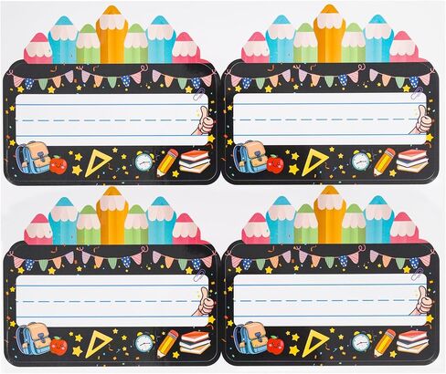 Desk Name Tags for Classroom, 36 Pcs Waterproof Student Name Plates for Desks, Reusable Classroom Name Tags for Lockers Cubbies Bulletin Boards, Back to School Teacher Supplies in Saudi Arabia