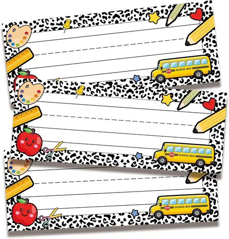 Desk Name Tags for Classroom, 36 Pcs Waterproof Student Name Plates for Desks, Reusable Classroom Name Tags for Lockers Cubbies Bulletin Boards, Back to School Teacher Supplies in Saudi Arabia