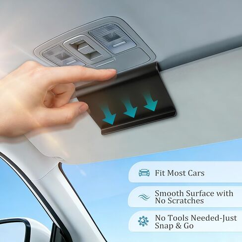 3 PCS Car Air Freshener Visor Clip Compatible with Drift Car Air Freshener, Vehicle Sun Visor Metal Clip for Car, Truck & SUV, Black (Freshener Not Included) in Saudi Arabia