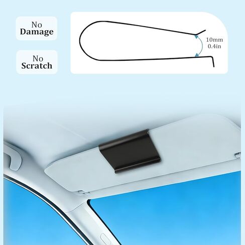 3 PCS Car Air Freshener Visor Clip Compatible with Drift Car Air Freshener, Vehicle Sun Visor Metal Clip for Car, Truck & SUV, Black (Freshener Not Included) in Saudi Arabia