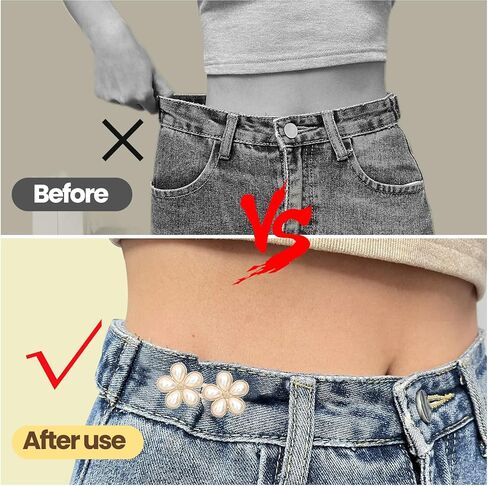 10 Set Pant Waist Tightener, Adjustable Pant Clips Waist Tightener Buttons Pins for Loose Jeans Waist Tightener for Pants Women in Saudi Arabia