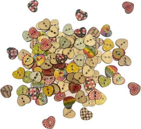 100 Pcs Decorative Sewing Buttons for DIY Crafts | Sewing, Clothing Embellishment, Craft Projects & Home Decor Accessories in Saudi Arabia