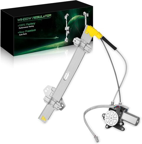 Front Driver Side Power Window Regulator with Motor for:-Honda Accord 1994 1995 1996 1997, for Accord 94 95 96 97 4 Door Sedan, with 4 Pins OE# 72250SV4A01 741-713 741713 in Kuwait