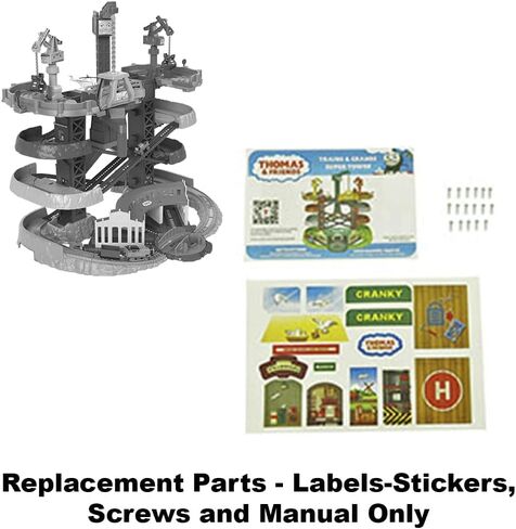 Replacement Parts for Fisher-Price Thomas and Friends Trains and Cranes Super Tower Playset GXH09 - Replacement Labels - Stickers, Screws and Manual in Kuwait