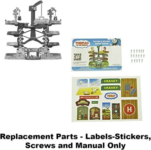 Replacement Parts for Fisher-Price Thomas and Friends Trains and Cranes Super Tower Playset GXH09 - Replacement Labels - Stickers, Screws and Manual in Kuwait