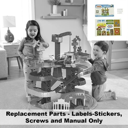 Replacement Parts for Fisher-Price Thomas and Friends Trains and Cranes Super Tower Playset GXH09 - Replacement Labels - Stickers, Screws and Manual in Kuwait