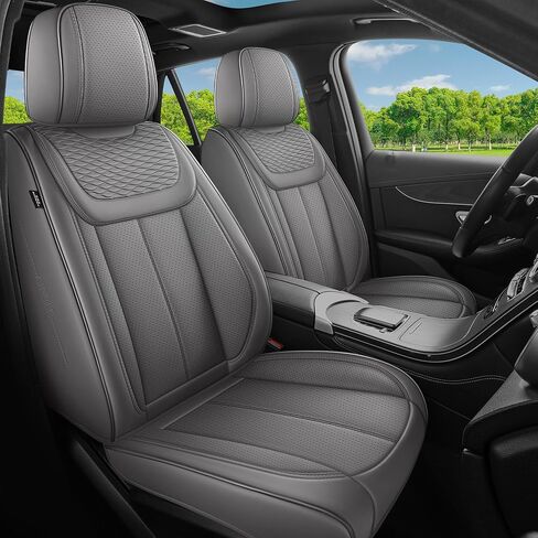 Car Seat Covers Full Set, Universal Fit Black Seat Protectors, Waterproof Anti-Slip Automotive Leather Car Seat Cushion for Most Sedan, SUV, Pick-up Truck,Seat Covers for cars Front and Rear,5 Seats in Kuwait