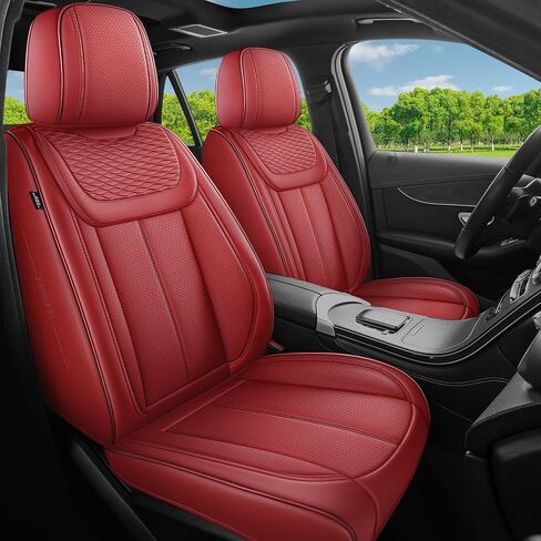 Car Seat Covers Full Set, Universal Fit Black Seat Protectors, Waterproof Anti-Slip Automotive Leather Car Seat Cushion for Most Sedan, SUV, Pick-up Truck,Seat Covers for cars Front and Rear,5 Seats in Kuwait