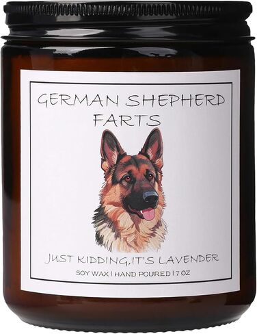 Pug Gifts & Decor, Pug Gifts for Pug Lovers - Dog Farts Candle, Dog Mom Gift for Women, Natural Soy Wax Lavender Scented Candle 7oz in Saudi Arabia