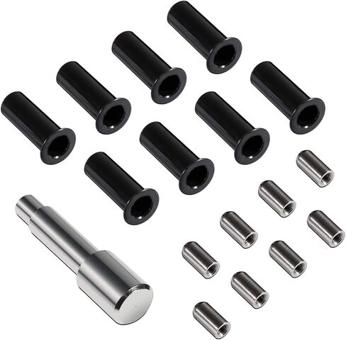 Door Pin Guides + Door Hinge Liners + Door Bushing Removal Tool Compatible with Jeep Wrangler JK JKU JL JLU Sports Sahara Freedom Unlimited Gladiator 2/4-Door 2007-2024 Stainless Steel (17 PCS) in Saudi Arabia