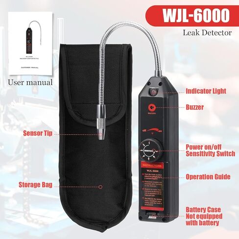 طقم كاشف التسرب من Tellegloww R1234yf R134a R410a مجموعة حاقنات الزيت والصبغ 30 مل/1 أونصة، ضاغط دفع يدوي، حاقن صبغ، أداة كاشف تسرب المبردات، قارنة توصيل سريعة، نظارات مصباح يدوي للأشعة فوق البنفسجية in Kuwait