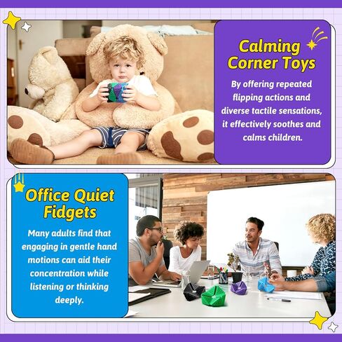 Silicone Fidget Toys ,4PCS Stress Relief Sensory Toys for Autism ADHD Anxiety,Fun Textures Gadgets,Office Desk Toy,Stocking Stuffers for Women Men Best Gift (4 PCS) in Saudi Arabia