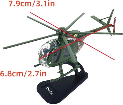 1/100 الجيش الأمريكي OH-6A Cayuse نكاذج الهيلوكوبتر سبيكة عالية محاكاة طائرة الحرفية المقتنيات تذكارية عرض ثابت in Kuwait