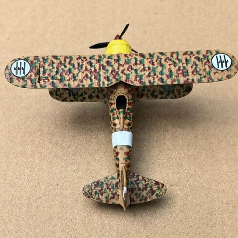 ZEZEFUFU 1:72 Alloy WWII Italian CR.42 Falco Biplane Fighter Model Aviation Science Exhibition Model in Kuwait