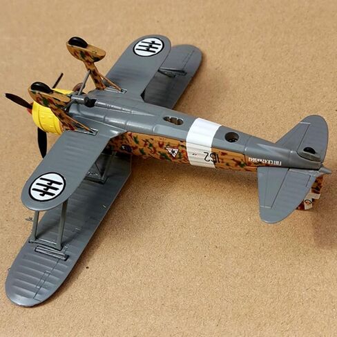 ZEZEFUFU 1:72 Alloy WWII Italian CR.42 Falco Biplane Fighter Model Aviation Science Exhibition Model in Kuwait