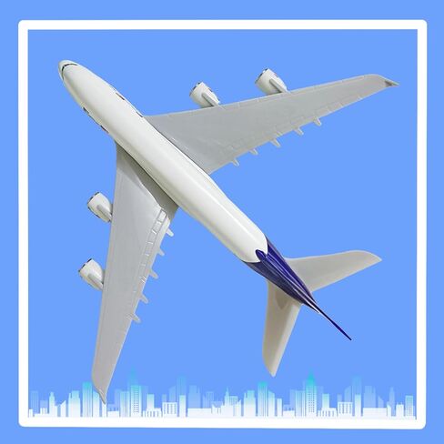 1/200 مقياس نموذج طائرة نموذج دييكاست طائرات A380 نموذج عرض طائرة للمكتب/ديكور المنزل (نموذج طائرة الراتنج من 12 بوصة in Kuwait