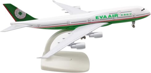 CHICHIYANG 1/350 Scale Alloy Eva Air Airlines B747 Airplane Model Die-cast Memorial Airplane Miniature for Desktop Ornament in Kuwait