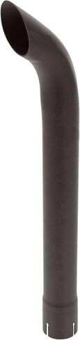 Exhaust End Pipe Stack Replacement UNIVERSAL - 2-1/4" x 24" Curved Black in Kuwait