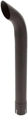 Exhaust End Pipe Stack Replacement UNIVERSAL - 2-1/4" x 24" Curved Black in Kuwait