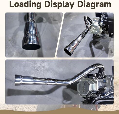 3 Stage Exhaust tip 3/4 NPT Gunmetal For exhaust pipe with female thread,For Predator 196cc 212cc Honda GX160 GX200 Go Kart Mini Bikes,For Coleman CT200U-EX BT200x ct100u/cc100x Mini Bike in Kuwait