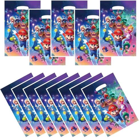 88xiaoyun 30 PCS latest Mario Themed Party Gift Bags, Party Supplies for Kids, Cute Mario Game Themed Party, Birthday Decoration Gift Bags Suitable for Girls or Boys. in Saudi Arabia