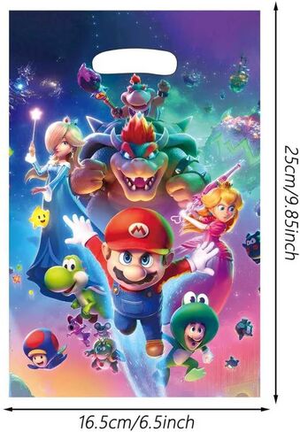 88xiaoyun 30 PCS latest Mario Themed Party Gift Bags, Party Supplies for Kids, Cute Mario Game Themed Party, Birthday Decoration Gift Bags Suitable for Girls or Boys. in Saudi Arabia