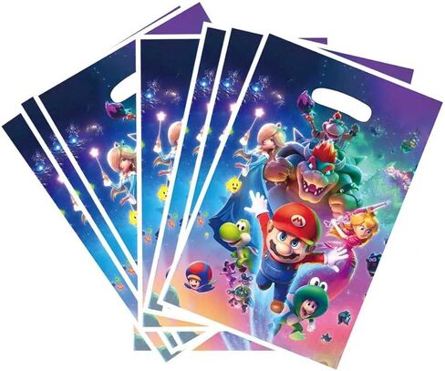 88xiaoyun 30 PCS latest Mario Themed Party Gift Bags, Party Supplies for Kids, Cute Mario Game Themed Party, Birthday Decoration Gift Bags Suitable for Girls or Boys. in Saudi Arabia