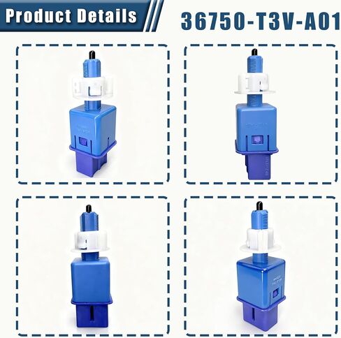 36750-T3V-A01 مفتاح ضوء إيقاف الفرامل الجديد متوافق مع Honda Clarity Insight Accord 1.5L 2.0L L4 2014-2022 & Acura RLX NSX 3.5L V6 2016-2022 يستبدل 1S12665، SLS602 in Kuwait