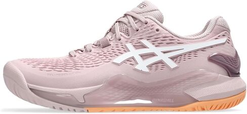 حذاء تنس GEL-RESOLUTION 9 للنساء من ASICS، 8، WATERSHED ROSE/WHITE in Saudi Arabia