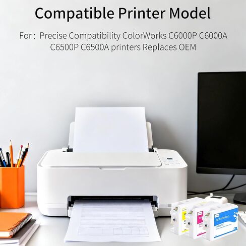 SJIC35P Ink Cartridge Remanufactured for SJIC35P SJIC35P-C SJIC35P-M SJIC35P-Y Ink Tank for ColorWorks CW-C6000P CW-C6500AE Inkjet Printer Ink(Cyan Magenta Yellow 3 Pack) in Saudi Arabia