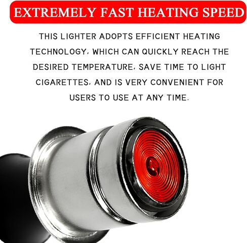 Car Cigarette Lighter 12V Pop-Out Cigarette Lighter Replacement 2PCS Universal Metal Plastic Construction Ignition Lighters Power Plug Fits Most Vehicles 12 Volt Socket & Power Source(2PCS/12V) in Kuwait