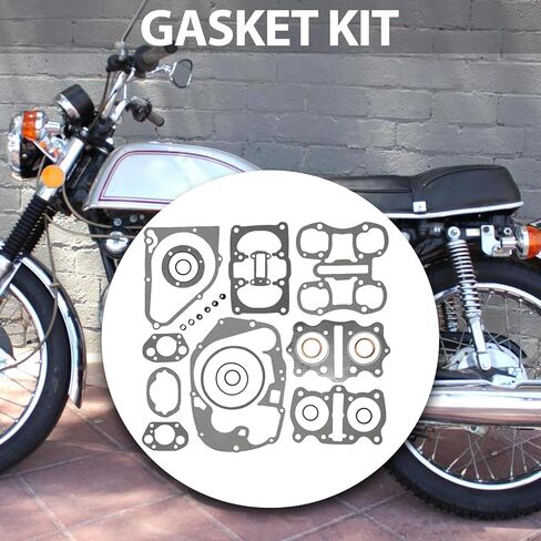 11394-286-040 Engine Gasket Set Rebuild Kit, Replacement for Honda SL350K0 Motosport 1969 1970 CL350K Scrambler 1970-1973 CB350K Super Sport 1970-973, Replaces 11395-286-040 in Kuwait