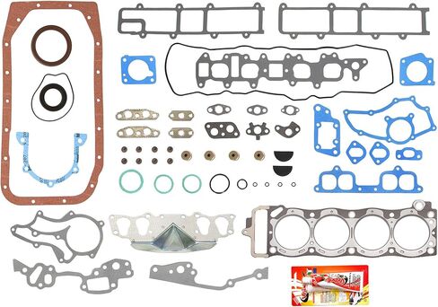 Engine Rering Kit FSBRR2000 Compatible With 85-95 Toyota 4Runner Pickup Celica 22R 22RE 22REC Full Gasket Set, Standard Size Main Rod Bearings, Standard Size Piston Rings in Kuwait