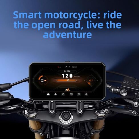 Motorcycle Dash Cam 6.25 Inch 12MP 150 Degree Wide Angle Front and Rear Camera Motorcycle Driving Recorder in Kuwait