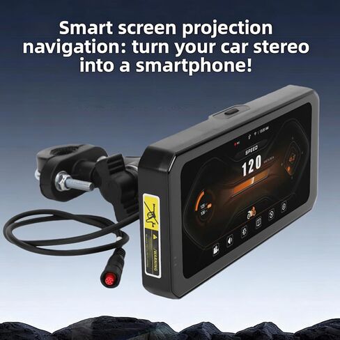 Motorcycle Dash Cam 6.25 Inch 12MP 150 Degree Wide Angle Front and Rear Camera Motorcycle Driving Recorder in Kuwait
