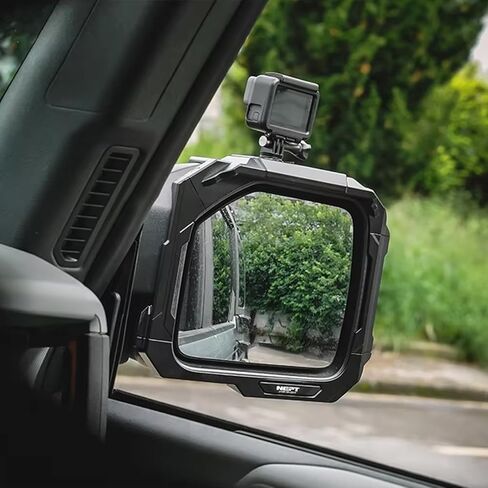 Rearview Mirror Rain Visor and Camera Mount for Ford Bronco 2021-2025, CNC Aluminum Offroad Shield with 1/4 Inch Action Cam Slot, Vibration Free Trail Dash Holder in Kuwait