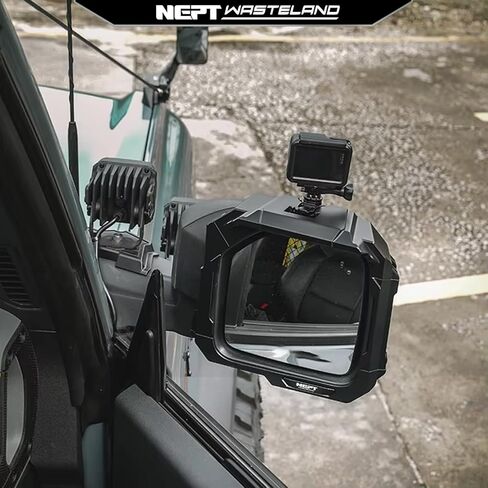 Rearview Mirror Rain Visor and Camera Mount for Ford Bronco 2021-2025, CNC Aluminum Offroad Shield with 1/4 Inch Action Cam Slot, Vibration Free Trail Dash Holder in Kuwait