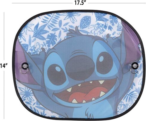 Plasticolor 008541R01 Disney Stitch Side Window Sunshade - 2 Pieces in Kuwait
