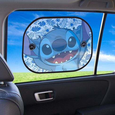 Plasticolor 008541R01 Disney Stitch Side Window Sunshade - 2 Pieces in Kuwait
