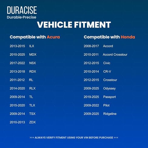 مستشعر موضع العمود المرفقي DURACISE متوافق مع 2008-2025 Honda CR-V، Accord، Civic، Pilot، Odyssey، Crosstour، Ridgeline & 2010-2025 Acura MDX، RDX، TL، TSX، ILX، OEM #37500R40A01، 375005J6A01 in Kuwait